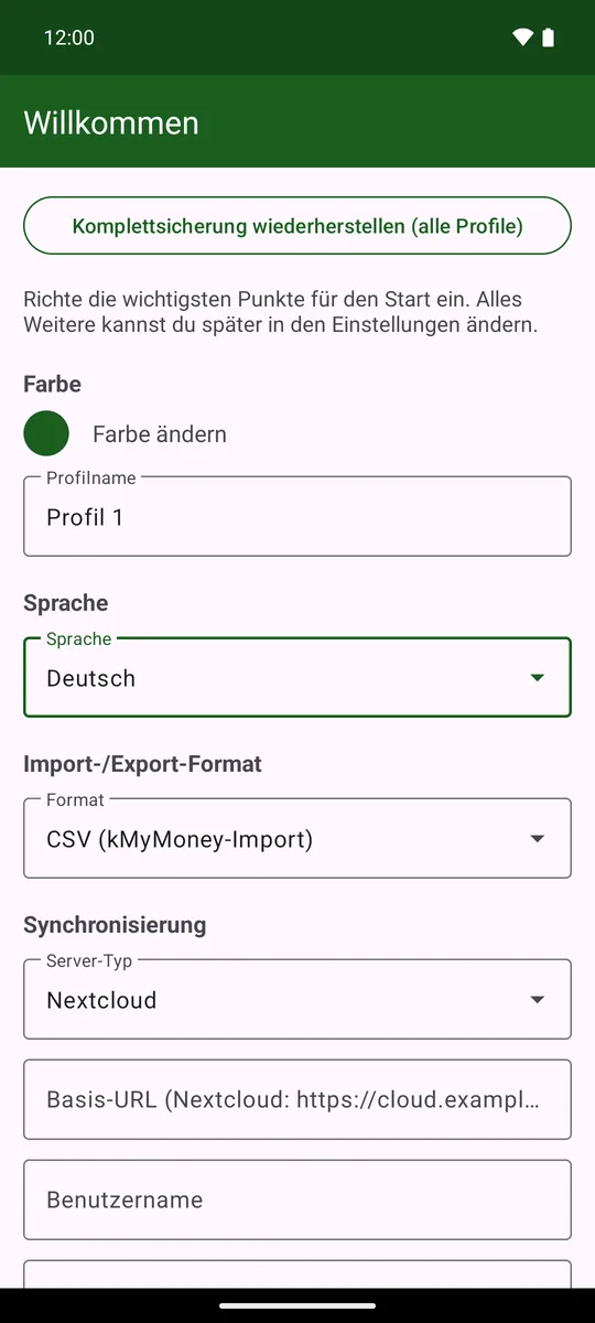 Sprache, Format und Synchronisierung
