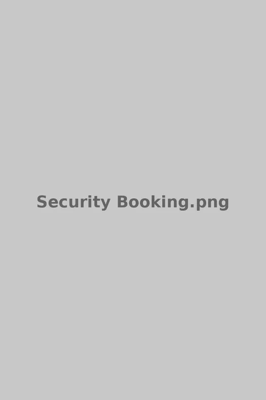 Security booking: details on quantity, price and fees